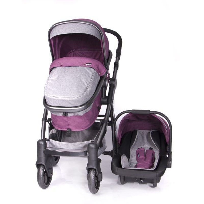 EBABY - Coche Tainy Deluxe TRAVEL SYSTEM  EB131-1 Morado