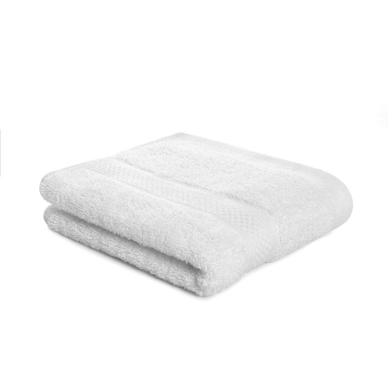 ENERGY PLUS - Toalla de mano hotelera 100 algodón para entrenamiento Blanco