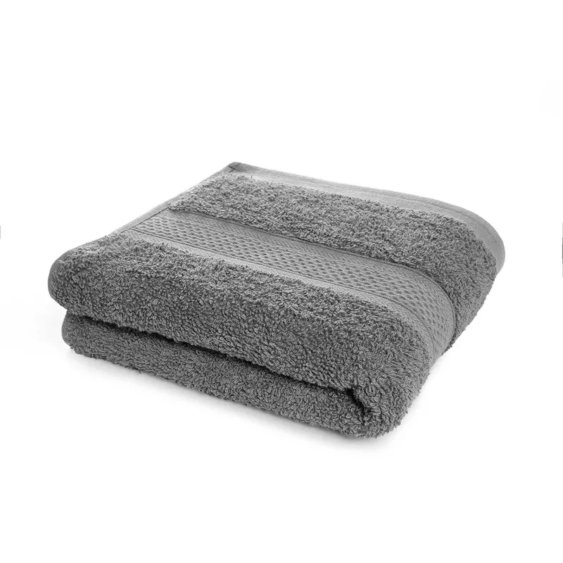 ENERGY PLUS - Toalla de mano hotelera 100 algodón para entrenamiento Gris