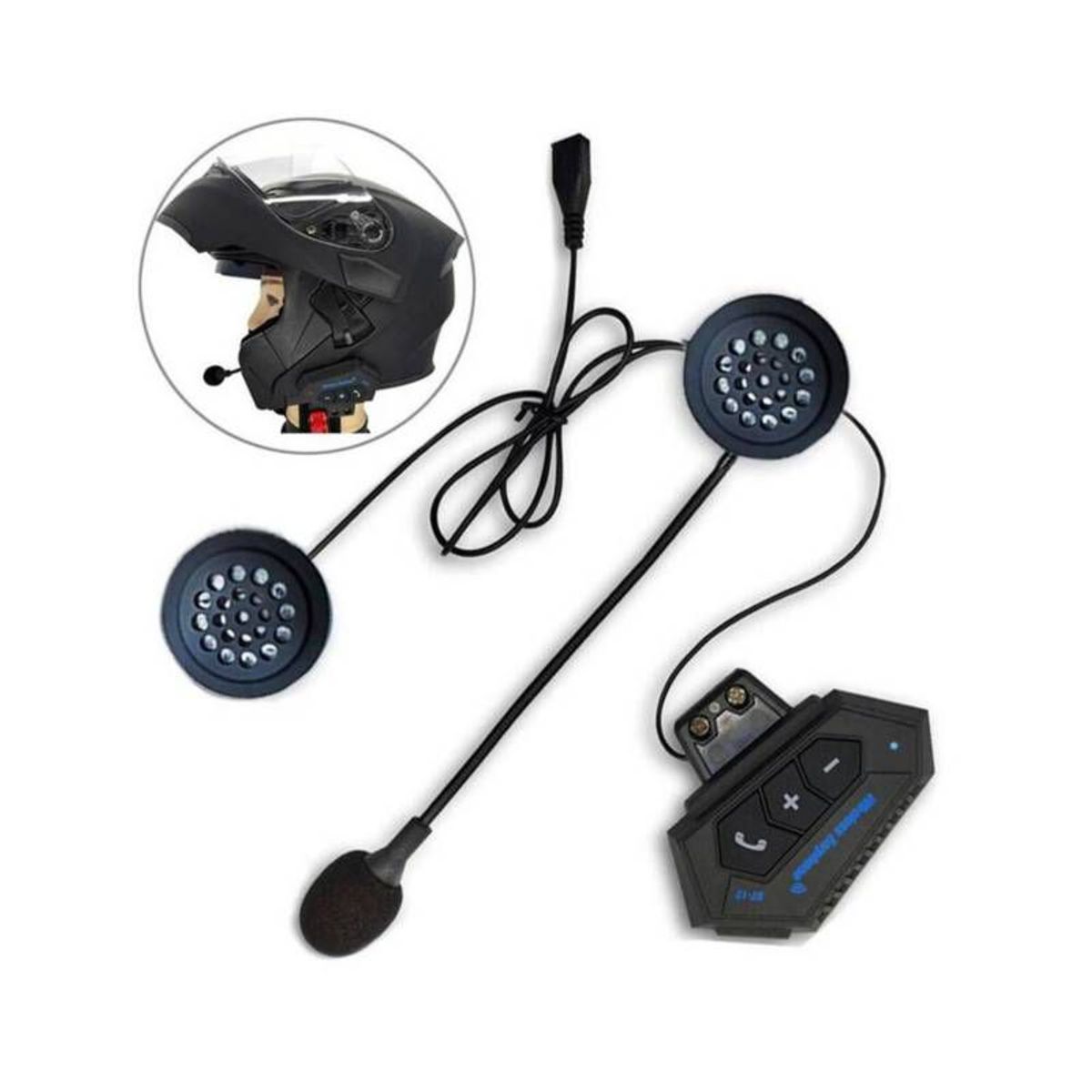 GENERICO - Intercomunicador Para Moto Bluetooth Bt12