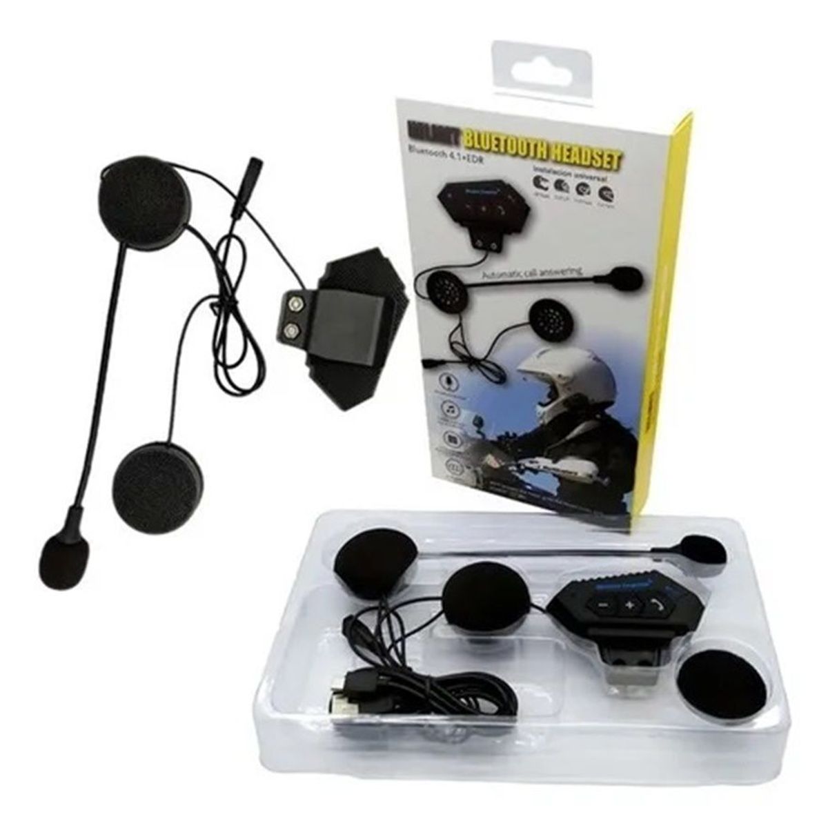 GENERICO - Intercomunicador Para Moto Bluetooth Bt12