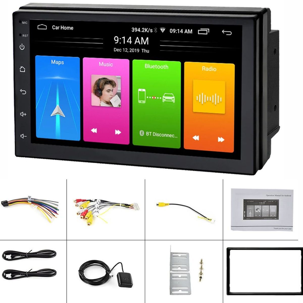 GENERICO - Radio Android Pantalla de 7 pulgadas