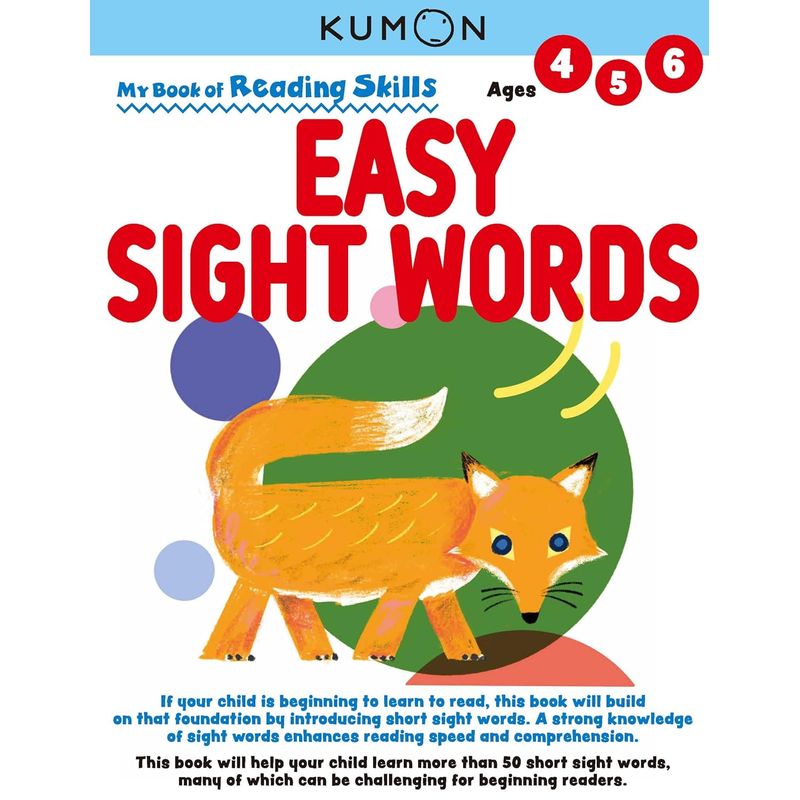 JUGANDO Y EDUCANDO - Libro Kumon Actividades Easy Sight Words niños