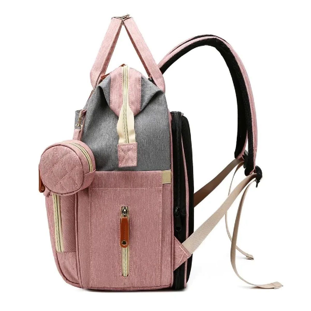 MUNDO BEBE - Morral pañalera tipo cuna con cambiador