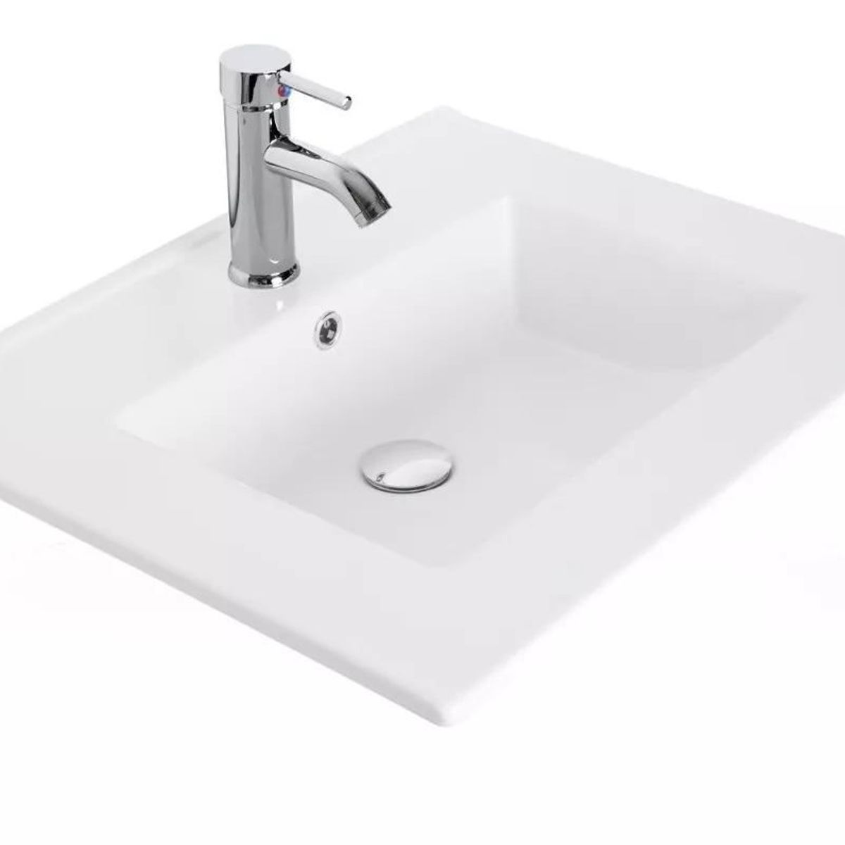 GENERICO - Lavamanos De Incrustar O De Mueble Tipo Plataforma 60 X 40