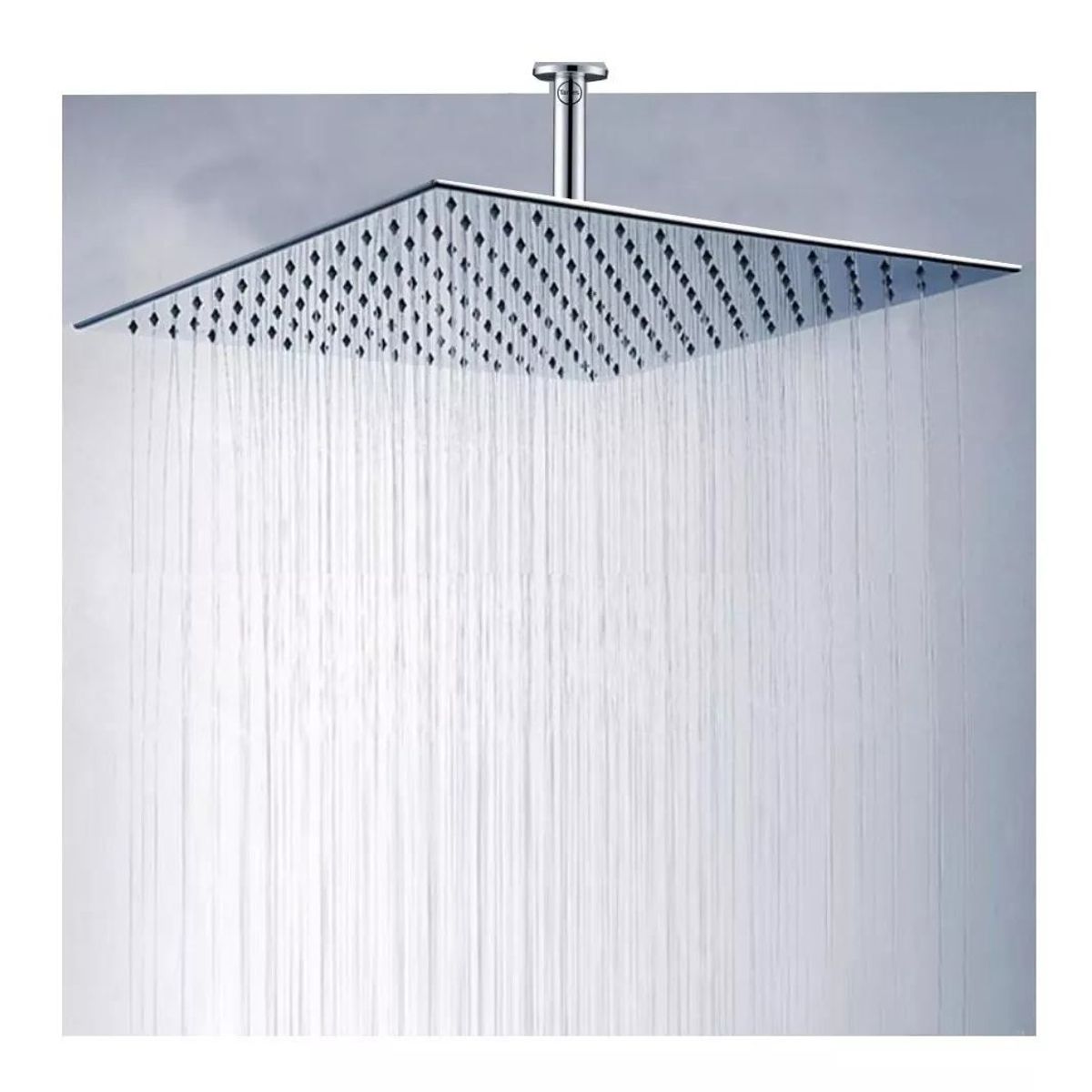 GENERICO - Regadera ducha en acero 40x40 cuadrada sin tubo