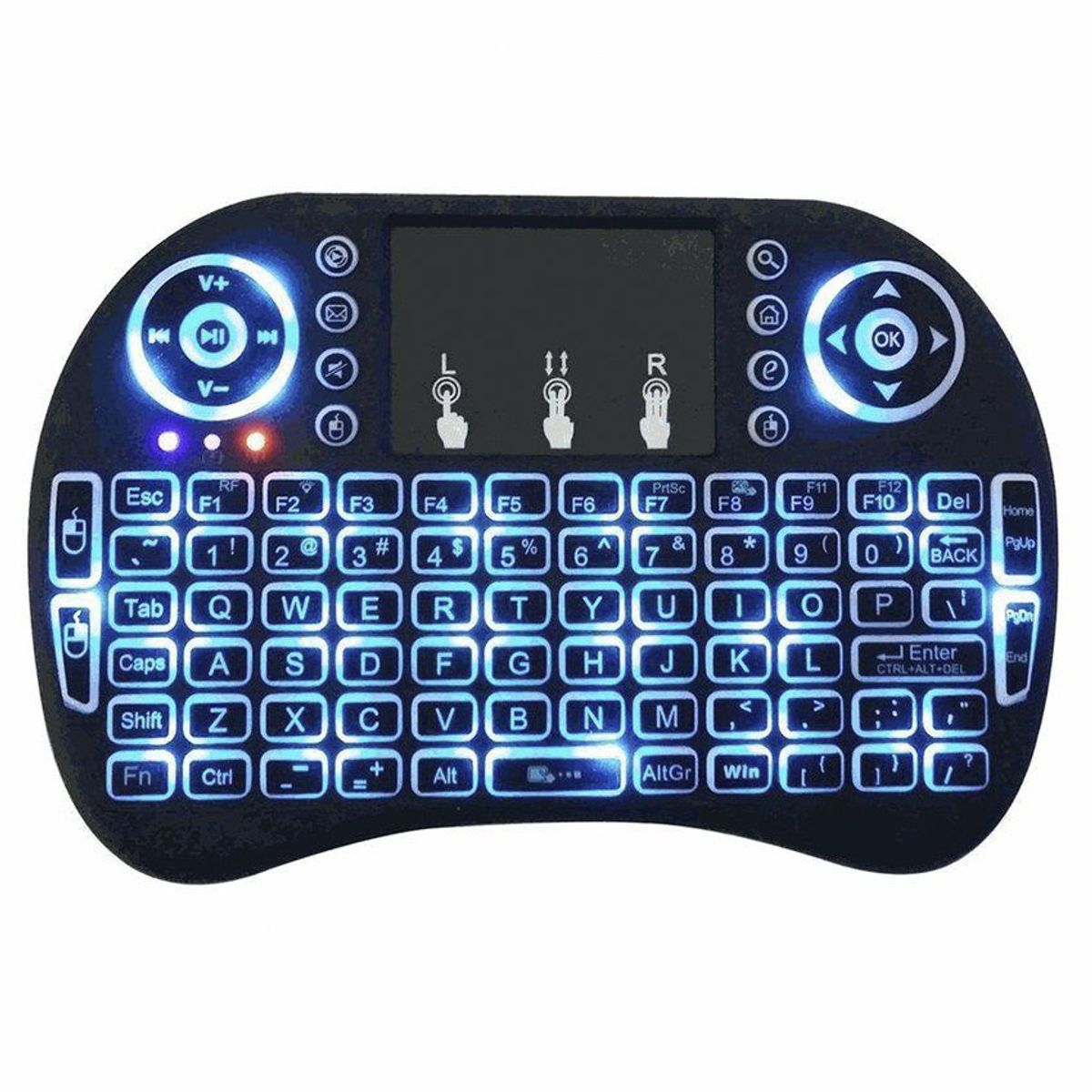 GENERICO - Mini Teclado Inalámbrico Portátil Retroiluminado Backlit