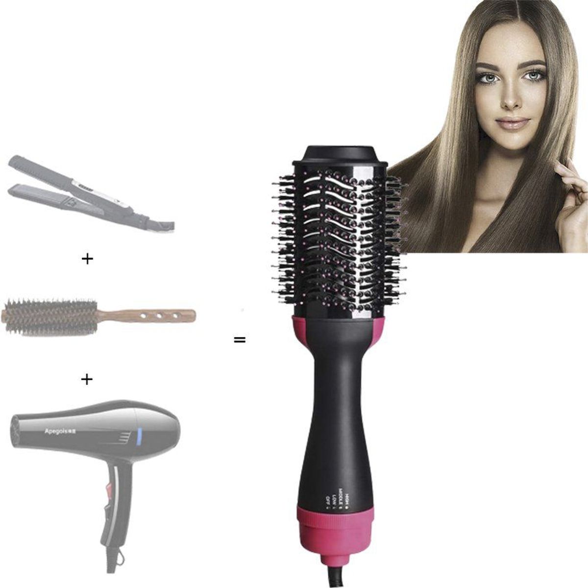 ONE STEP - Cepillo Secador De Pelo Voluminizador Cabello One step 2336