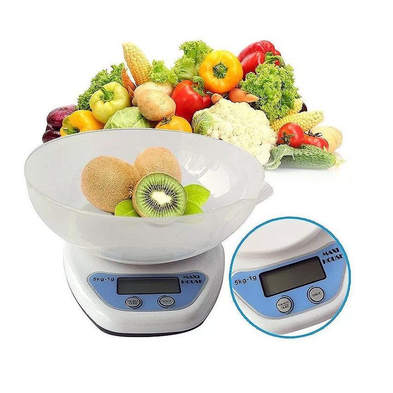 GENERICO - Gramera Digital 5Kg Cocina Recipiente Balanza Bascula