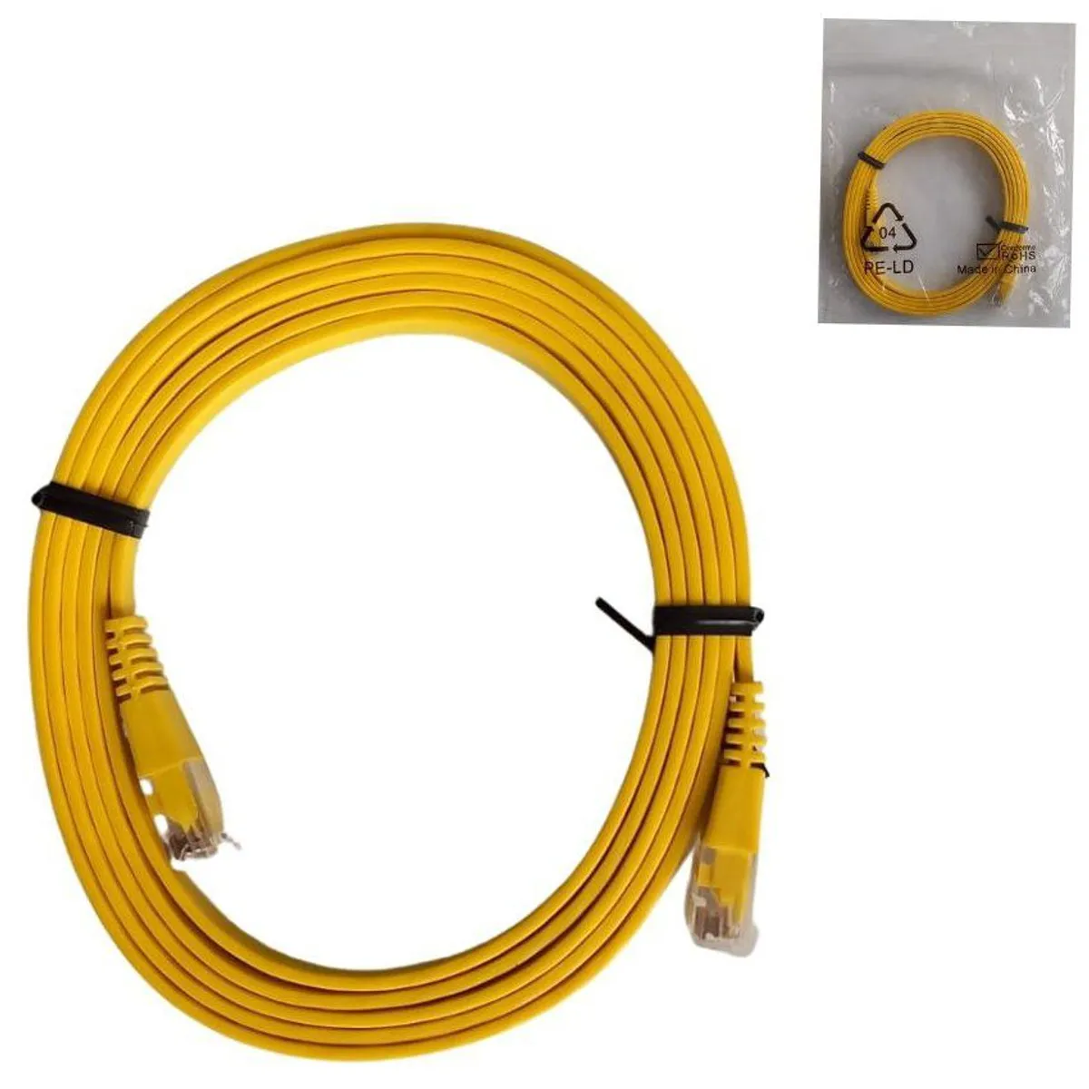 GENERICO - Cable De Red Ethernet Cat 5e Tipo Plano UTP 15mts