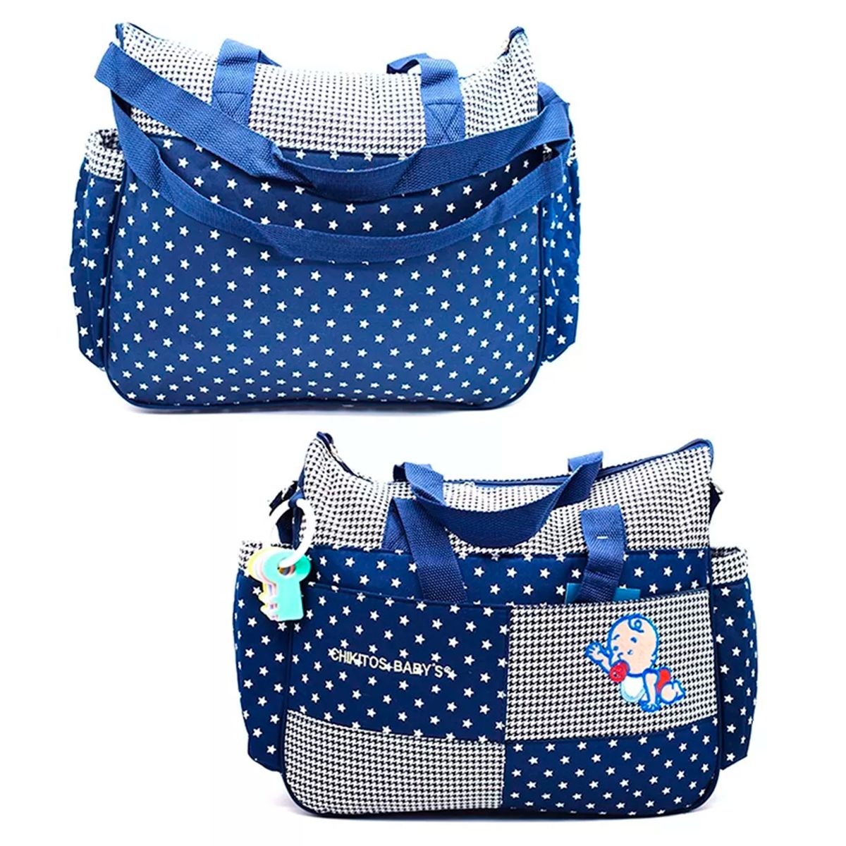 BABY KDS - Pañalera tipo bolso bebe azul- baby