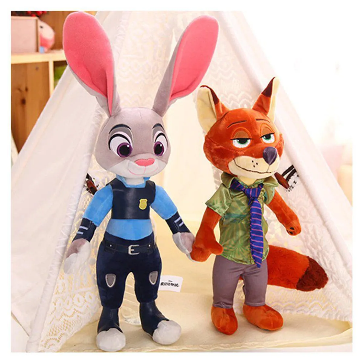 GENERICO - Peluche de judy coneja y nick zorro de zootopia juguete