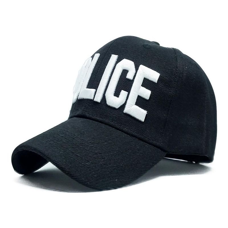 VELBROS - Gorra Beisbol Police Fbi Swat Golf Tactica Cachucha Policia - Negro