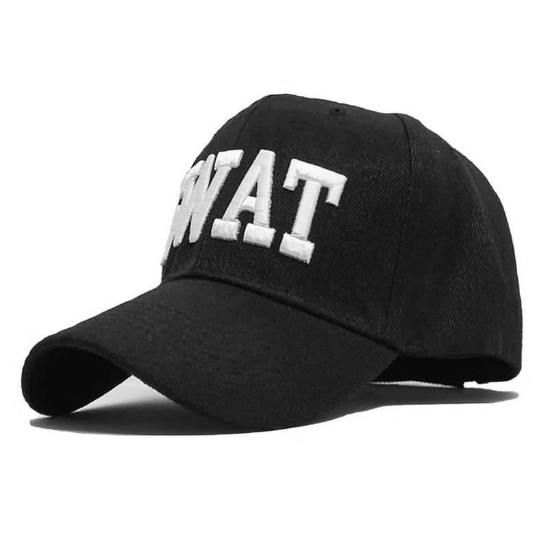 VELBROS - Gorra Beisbol Police Fbi Swat Golf Tactica Cachucha Policia - Negro