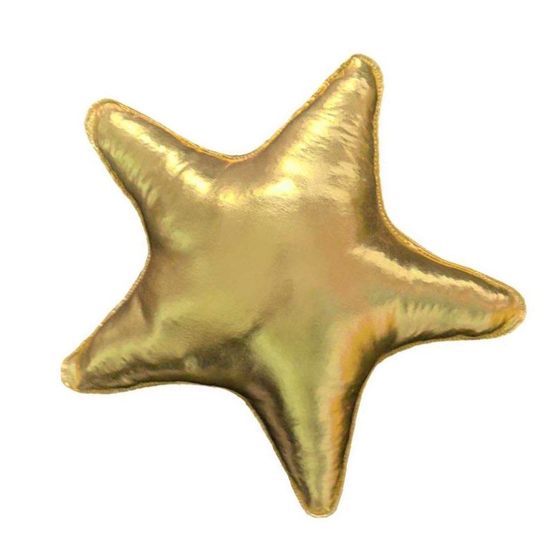 BANZAY - Cojin Decorativo Navidad Estrella Dorado