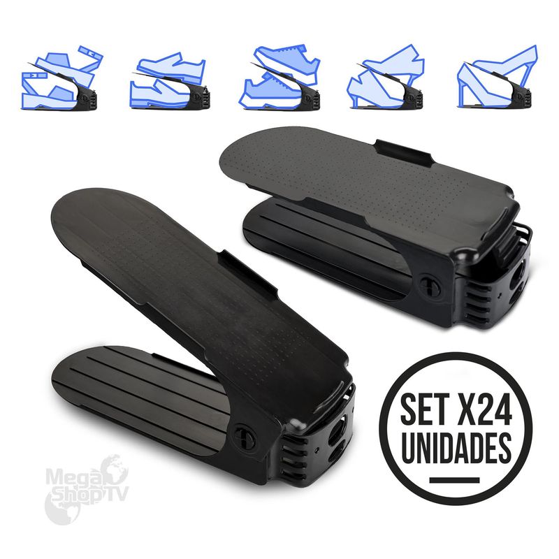 ENERGY PLUS - Set X24 Porta zapatos moderno organizador de zapatos zapatero