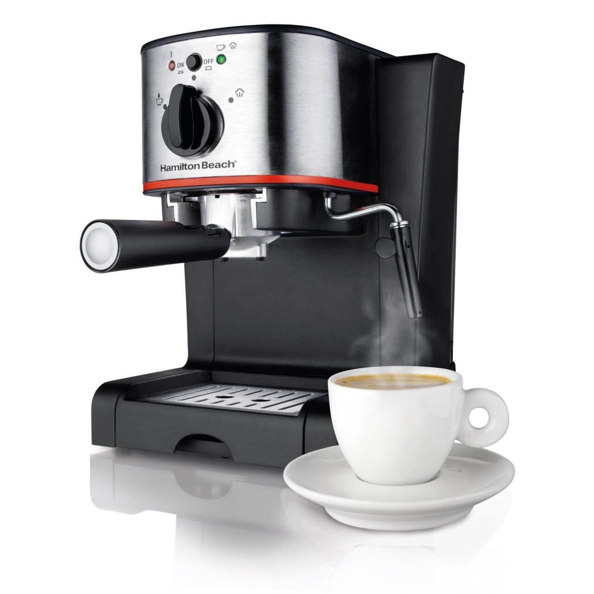 HAMILTON BEACH - Cafetera para Espresso y Capuchino Hamilton Beach 40792