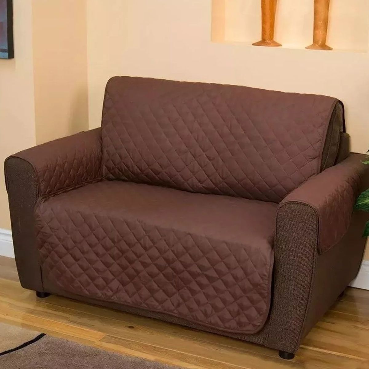 ONE PIXEL - Forro Protector Sofá Doble Faz Cubre Sofá 2 Puestos Lavable
