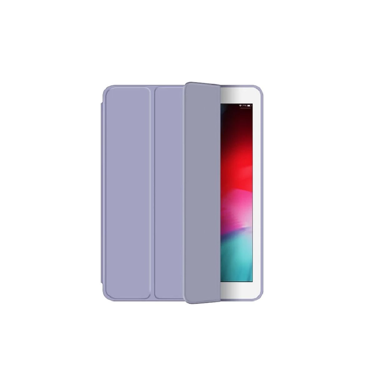 GENERICO - Estuche Protector Tipo Smart Cover Magnetico Para Ipad Mini 1 2 3 4 5 - Azul Lavanda