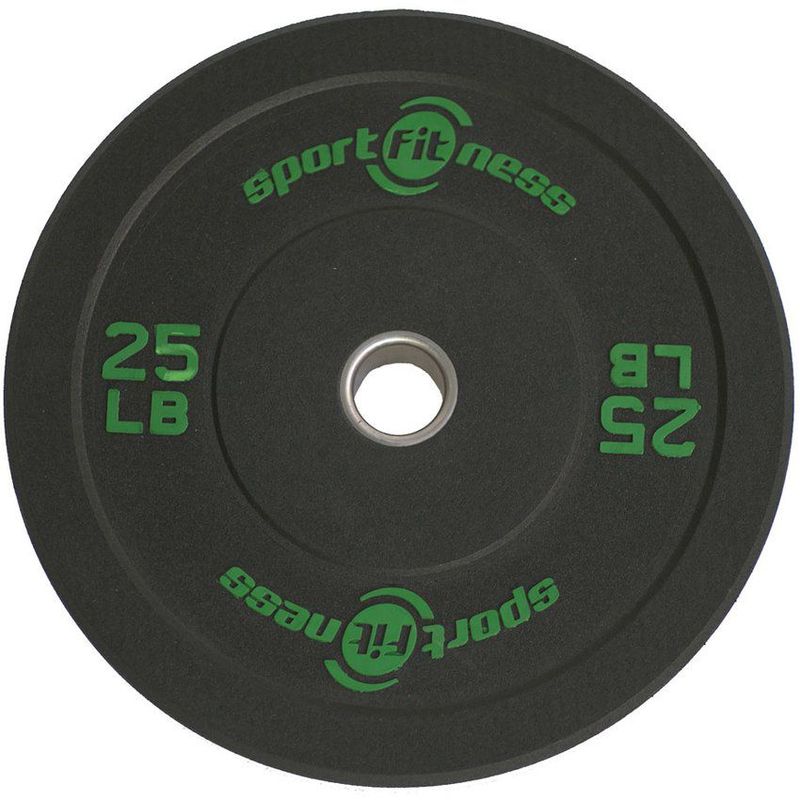 SPORT FITNESS - Disco olímpico de 25 libras en caucho /71532/sport fitness