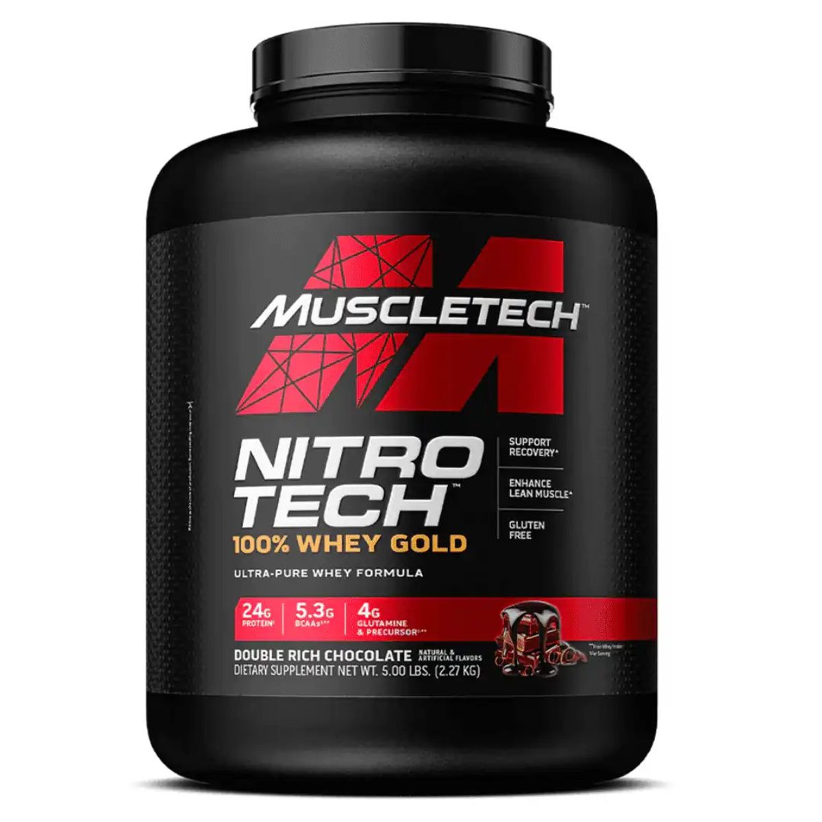 MUSCLETECH - Nitro Tech Whey Gold 5 Libras Double Rich Chocolate