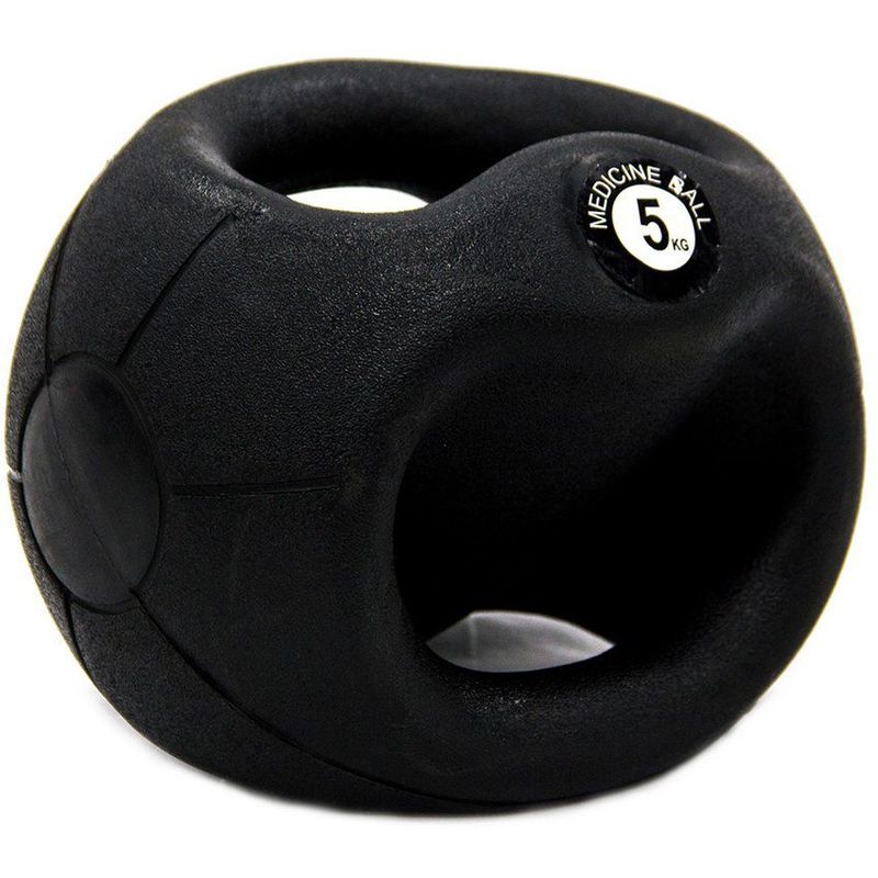 SPORT FITNESS - Balon medicinal 5kg con agarre sportfitness gym funcional