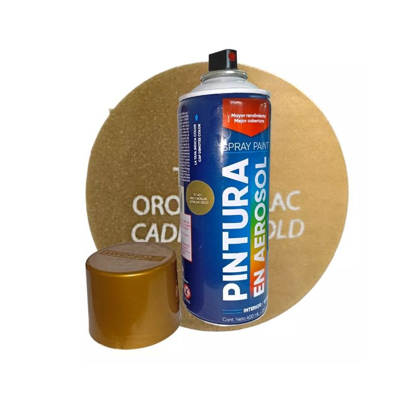 TOOLCRAFT - Pintura Metalizada En Aerosol  DORADO CADILLAC  400ml Waltek