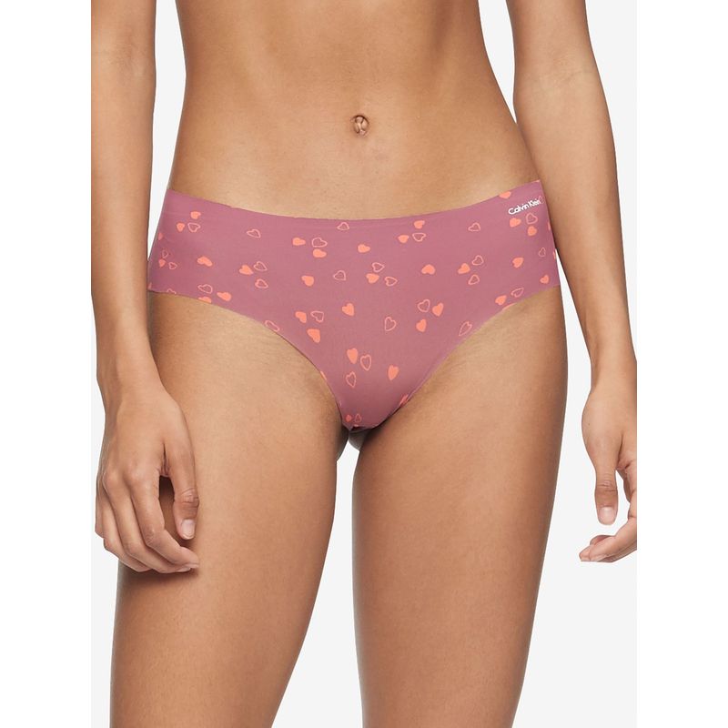 CALVIN KLEIN - Pantie Rosada Estampada En Microfibra Calvin Klein