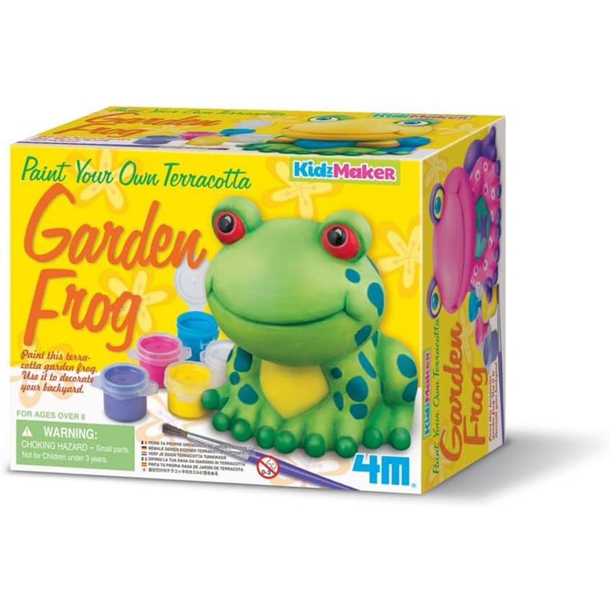 4M - Kit De Arte Pinta Tu Rana De Jardín Manualidades Niños Niñas