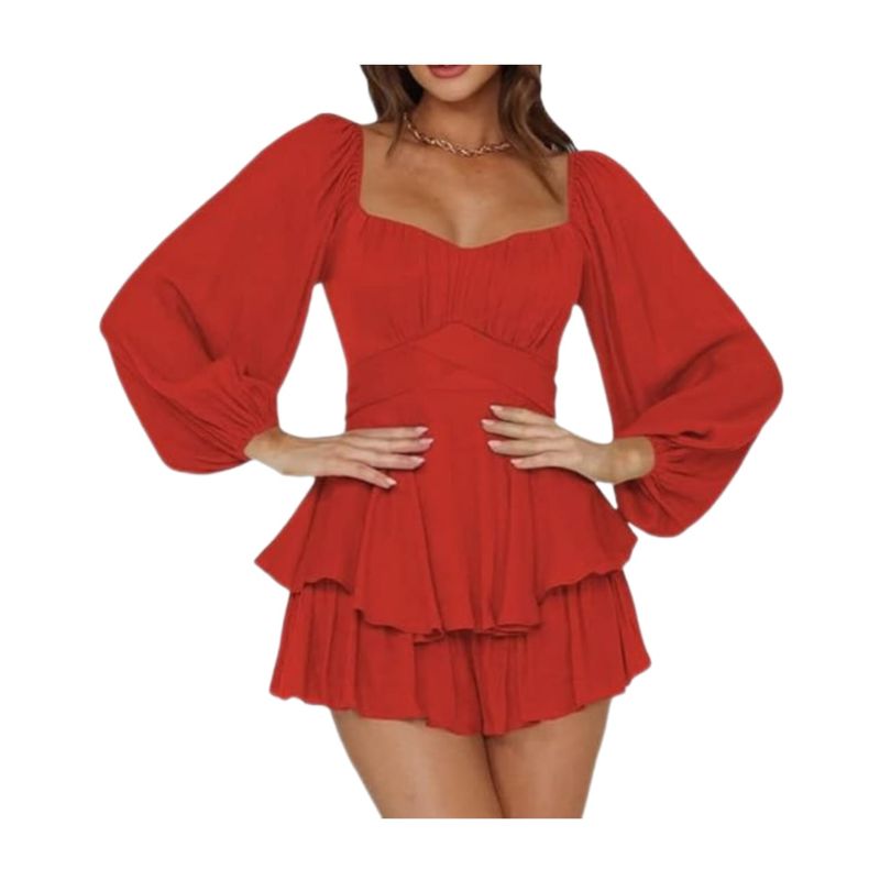 BAPU - Vestido corto con manga larga