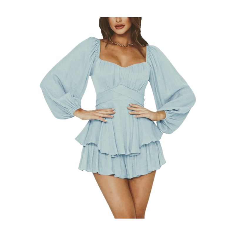 BAPU - Vestido corto con manga larga