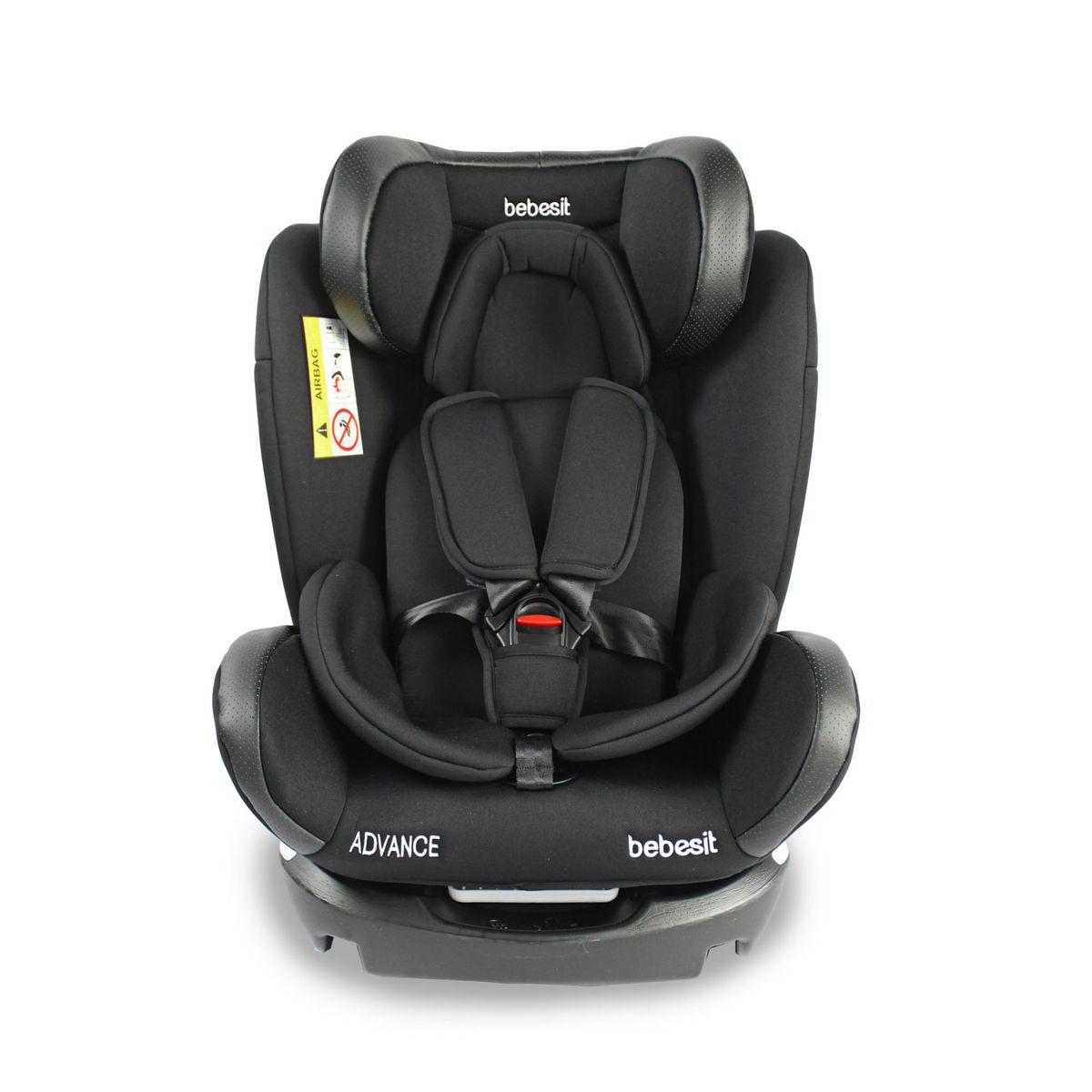 BEBESIT - Sillas para carro Bebé Advanced Negra Bebesit Grupo 0-1-2-3.
