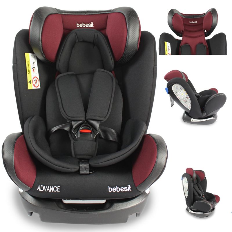 BEBESIT - Sillas para carro Bebé Advanced Roja Bebesit Grupo 0-1-2-3