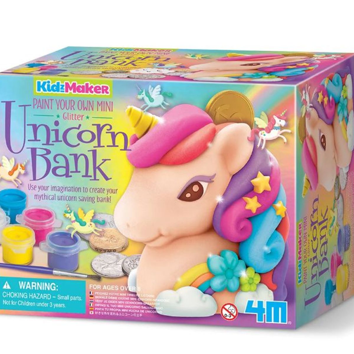 4M - Kit De Arte Pinta Tu Alcancía De Unicornio Para Niñas