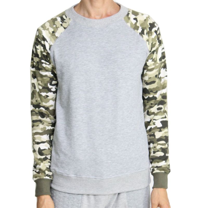 ARANZAZU - Sweatshirt Combinado Camuflado Manga Ranglan..