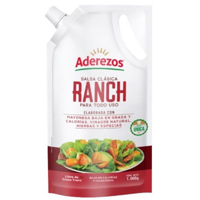 ADEREZOS - Salsa Clásica Ranch Aderezos X 1000g