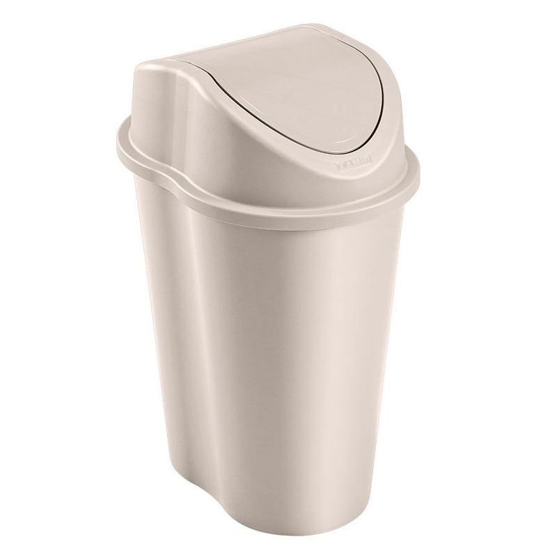 RIMAX - Papelera Style Rimax Tapa Vaiven 25 Litros Beige