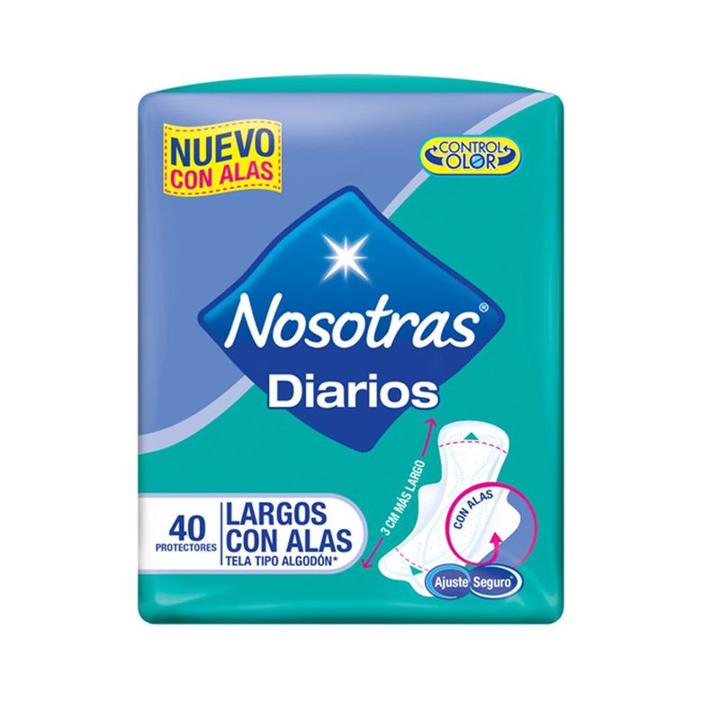 NOSOTRAS - Protectores Diarios Nosotras Largos X 40 Unidades