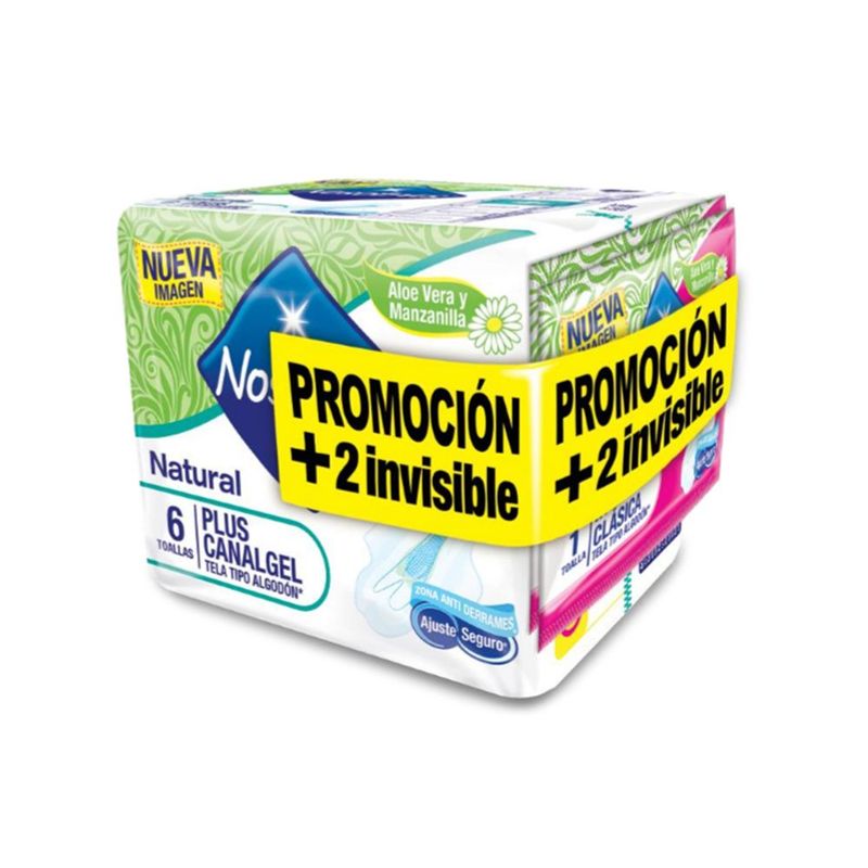 NOSOTRAS - Toallas Higiénicas Nosotras Plus Canal Gel X 6 Unidades