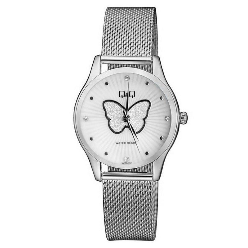 Q&Q - Reloj Q&q Qyq Elegante Mariposa Qz93j001 + Estuche