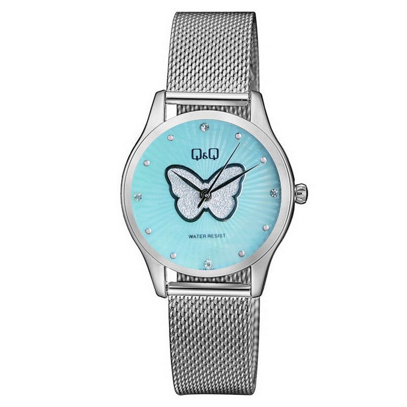 Q&Q - Reloj Q&q Qyq Elegante Mariposa Qz93j001 + Estuche
