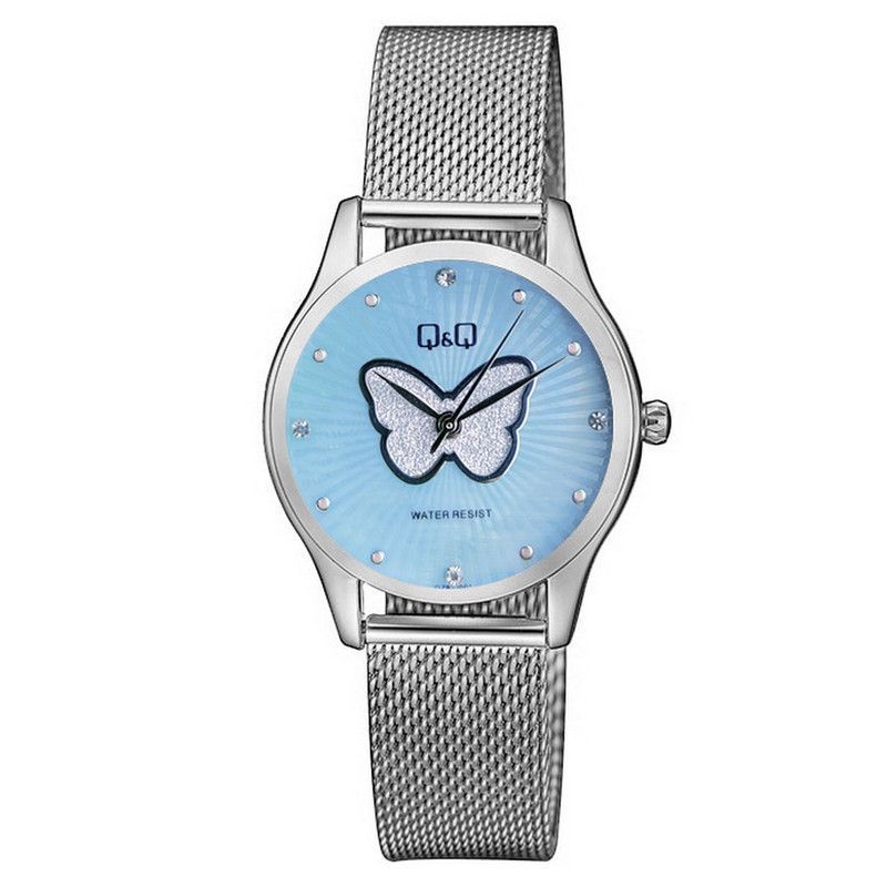Q&Q - Reloj Q&q Qyq Elegante Mariposa Qz93j001 + Estuche