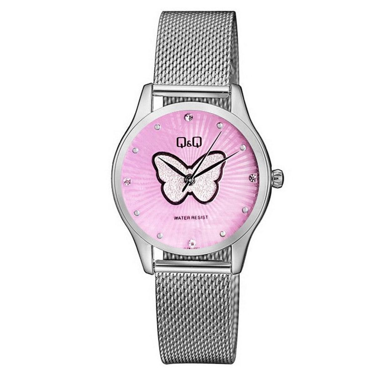 Q&Q - Reloj Q&q Qyq Elegante Mariposa Qz93j001 + Estuche