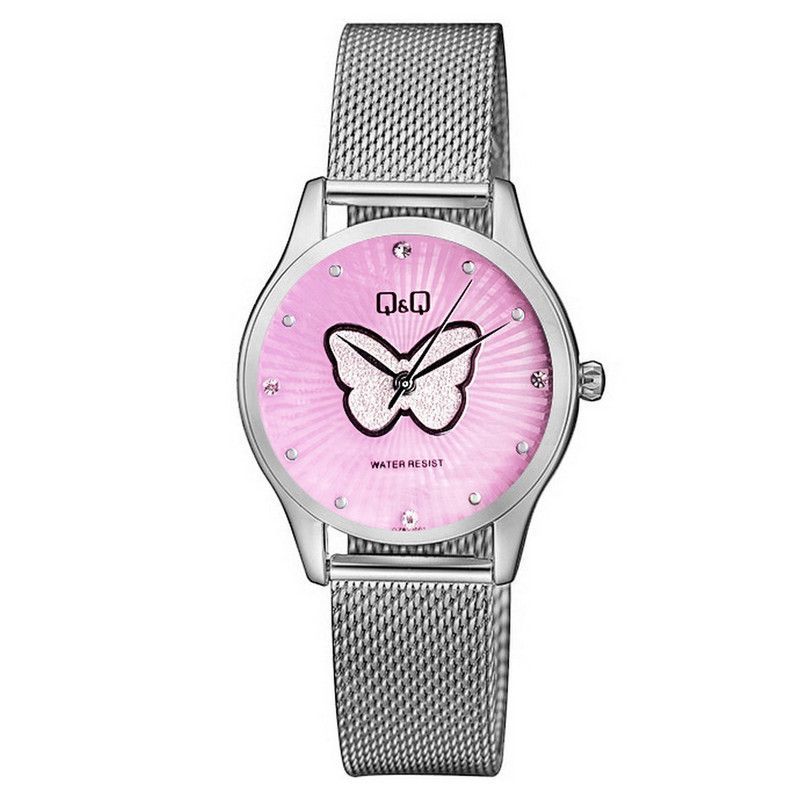 Q&Q - Reloj Q&q Qyq Elegante Mariposa Qz93j001 + Estuche