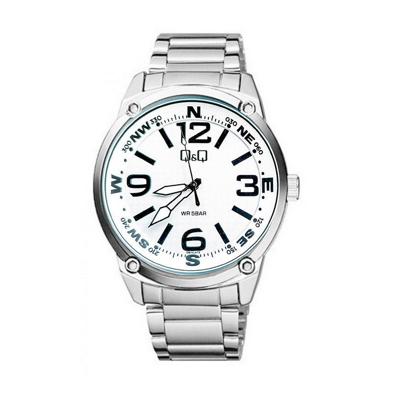 Q&Q - Reloj Q&q Qyq Qb10j415 Acero Hombre + Estuche