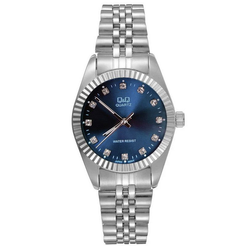 Q&Q - Reloj Q&q Qyq Tipo Rolx Elegante Acero Unisex + Estuche