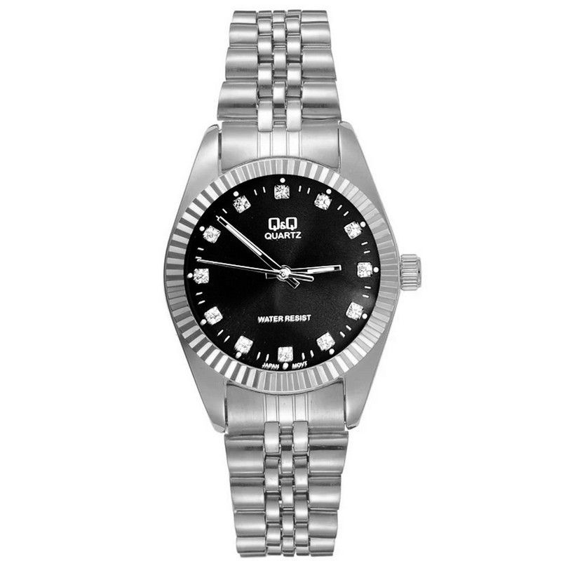 Q&Q - Reloj Q&q Qyq Tipo Rolx Elegante Acero Unisex + Estuche