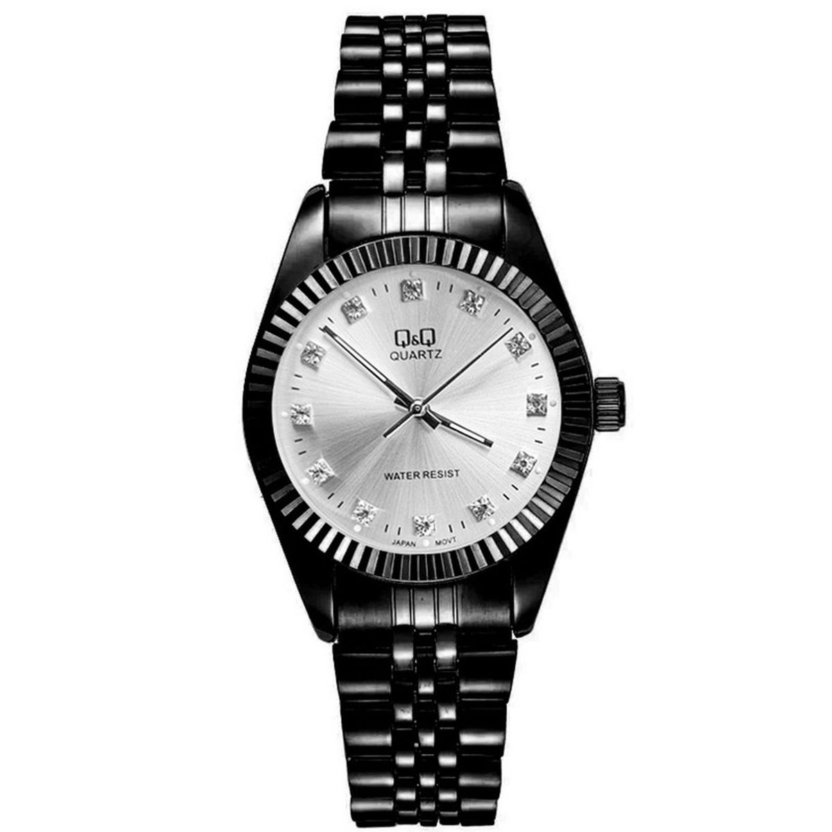 Q&Q - Reloj Q&q Qyq Tipo Rolx Elegante Acero Unisex + Estuche