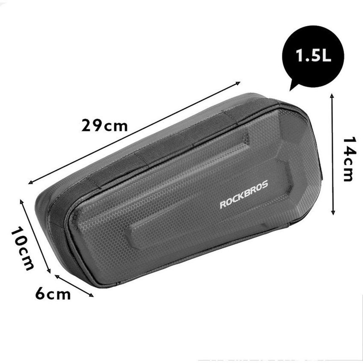 ROCKBROS - Bolso estuche alforja bicicleta rockbros b66 - negro