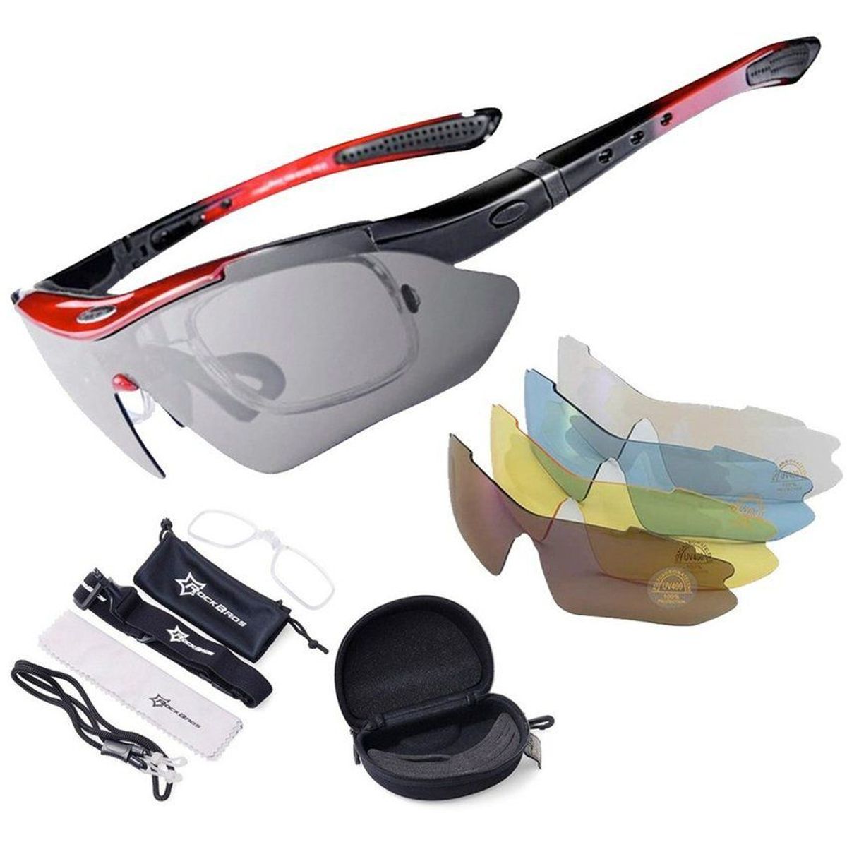 ROCKBROS - Gafas rockbros 5 lentes intercambiables